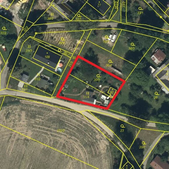 Prodej stavebního pozemku s dvěma chatami, Svinná, Česká Třebová